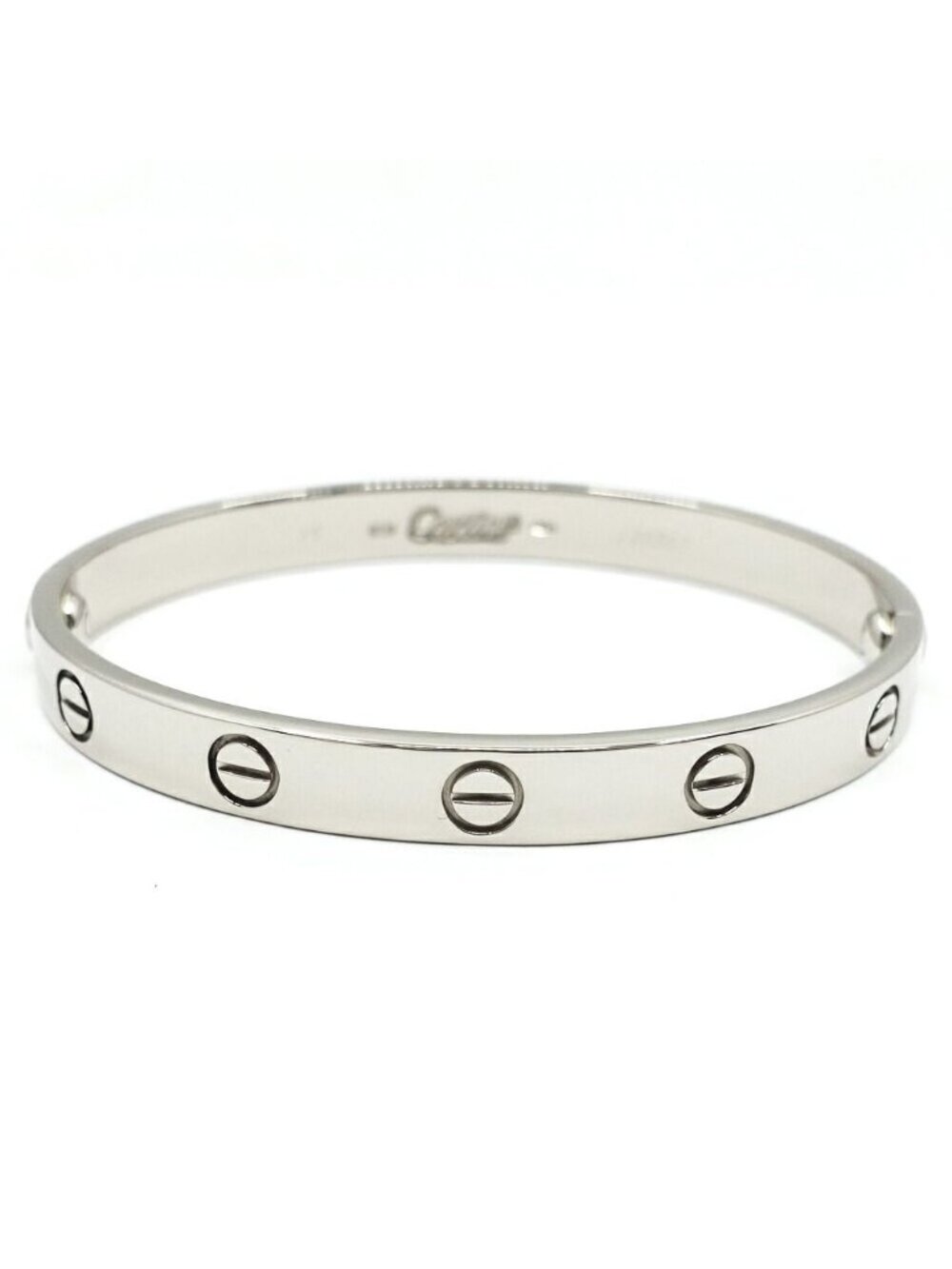 Cartier 18k White Gold Love Bracelet Bangle